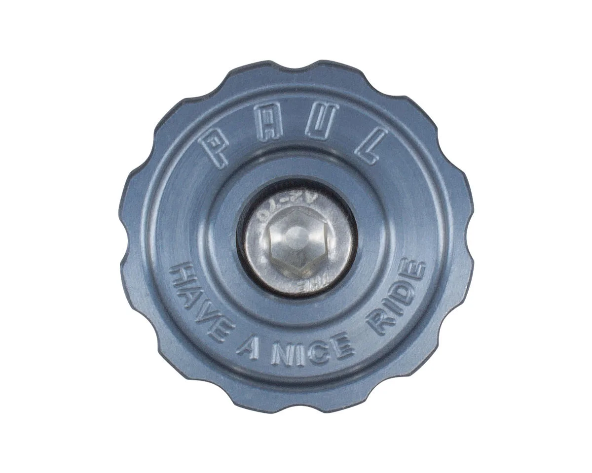 Paul Components Aluminum Top Cap (Pewter) (1-1/8")